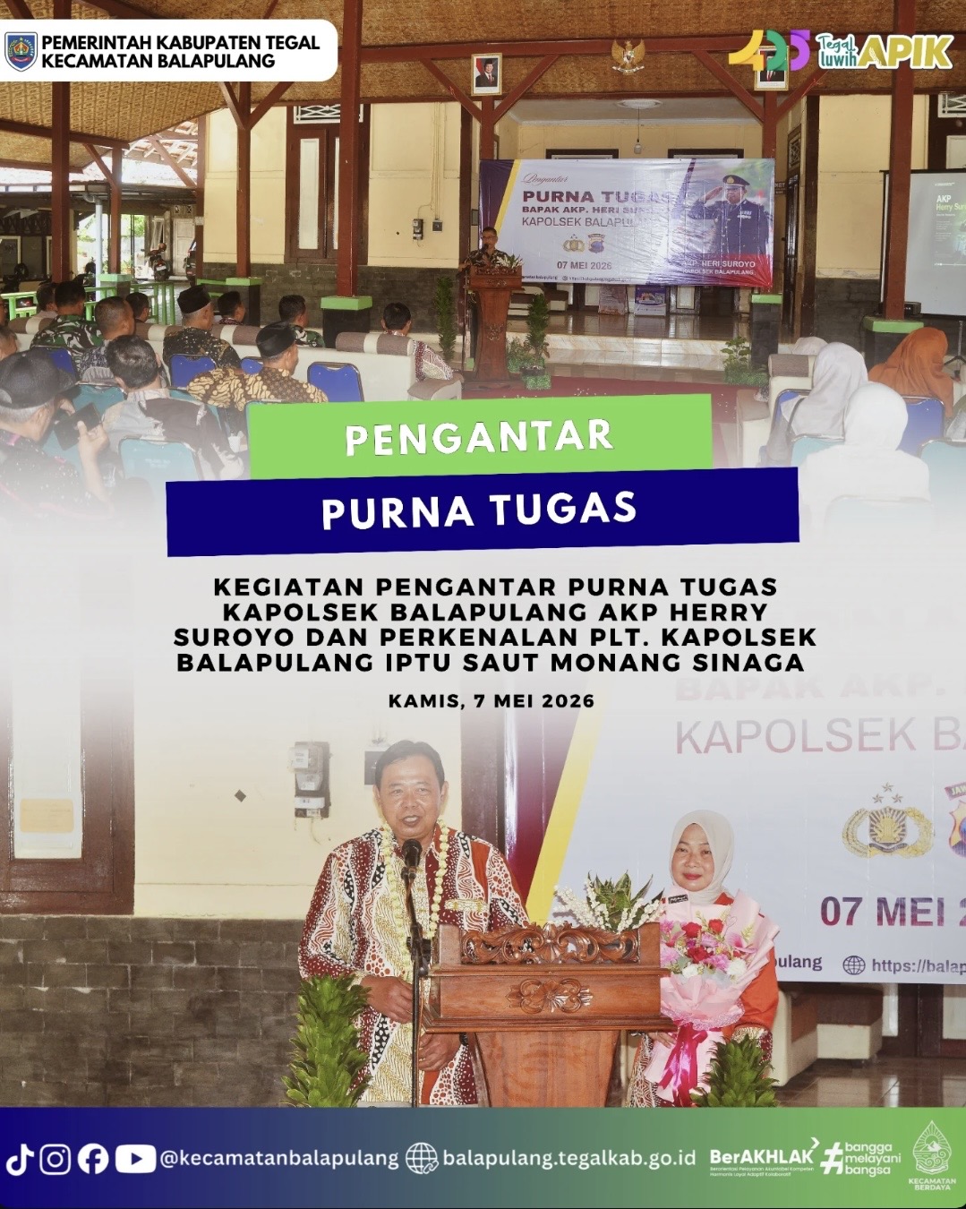 pengantar-purna-tugas-kapolsek-balapulang-akp-herry-suroyo-dan-perkenalan-plt-kapolsek-iptu-saut-monang-sinaga